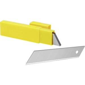 Cutite de taiere Stanley 25mm, 10 bucati, din otel carbon, cu dispenser