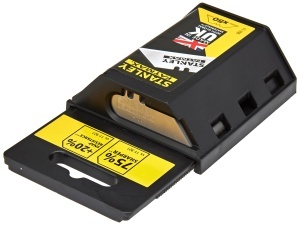 Cutite trapezoidale Stanley FatMax 0.65mm, 50 bucati, bruchfest 35kg - Img 2