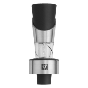 Decantor vin Zwilling Sommelier, 13 cm, otel inoxidabil, cu dop