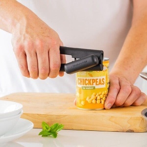 Deschizator de conserve KitchenAid, manual, mat schwarz, cu lama din otel inoxidabil - Img 4