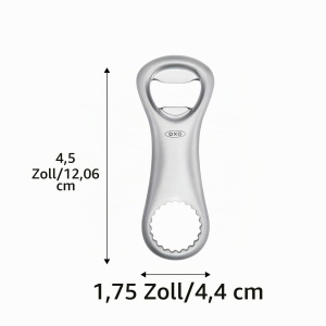 Deschizator de sticle OXO din zinc, cu doua fete, design elegant - Img 6