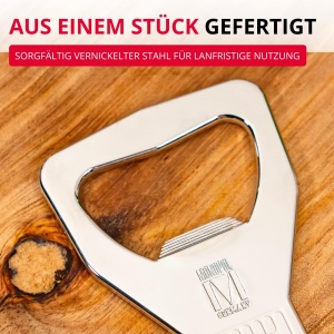 Deschizator de sticle Westmark, 13.3 cm, otel inoxidabil, argintiu - Img 3