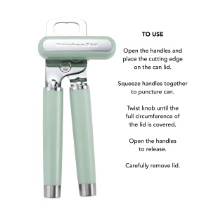 Deschizator multifunctional KitchenAid, 21.6 cm, culoare pistachie - Img 3