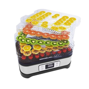 Deshidratator alimentar MEYKEY, 8 compartimente, deshidratator pentru legume, fructe, carne, setari de temperatura cu buton, temperatura reglabila 35-70degC, 400W - Img 8
