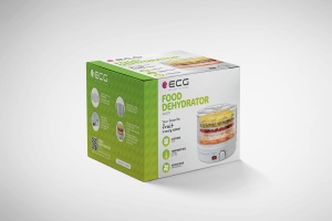 Deshidrator de alimente ECG SO 375, 250 W, 5 compartimente, control temperatura 35-70 C, alb - Img 5