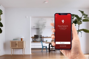 Detector de fum inteligent Bosch Smart Home Rauchmelder II, baterie schimbabila, notificari prin aplicatie - Img 2