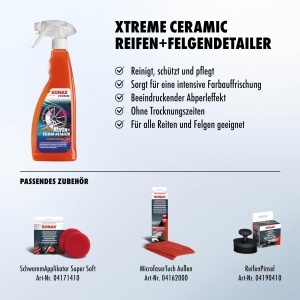 Detergent pentru anvelope si jante SONAX XTREME Ceramic, 750 ml - Img 3
