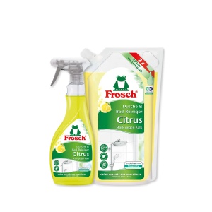 Detergent pentru dus si baie Frosch Citrus, 0.5 l, vegan, fara microplastice - Img 4
