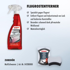 Detergent pentru zgarieturi SONAX FlugrostEntferner 750 ml - Formula pH-neutra - Img 3