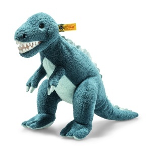 Dinozaur de plus Steiff Thaisen T-Rex 35 cm, Petrol si Turcoaz