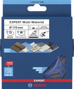 Disc de slefuire Bosch EXPERT Multi Material, 115 mm, Carbide, pentru lemn - Img 2