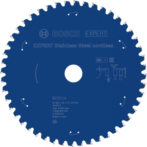 Disc Saw Bosch EXPERT pentru taiere inox, 165mm, tehnologie Carbide