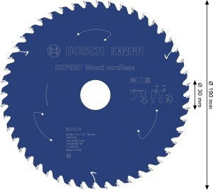 Disc Saw Bosch EXPERT Wood 190 mm, pentru lemn, cu tehnologie Carbide - Img 3