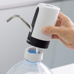Dispenser automat de apa InnovaGoods reincarcabil alb compatibil cu bidoane standard 5L-20L - Img 4