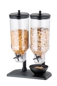 Dispenser cereale APS 11841, 2 x 4.5 litri, inox, 22 x 35 x 52 cm - Img 2