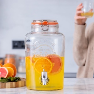 Dispenser de bauturi Kilner 5L transparent cu robinet, 18,2cm x 25,4cm x 31,5cm - Img 3