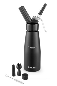 Dispenser frisca Hendi 0.5L, aluminiu, negru, set accesorii inclus - Img 2