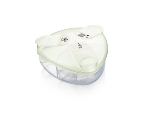 Dispenser lapte praf MAM A143, 3 compartimente, capacitate 120g, design triunghiular - Img 1