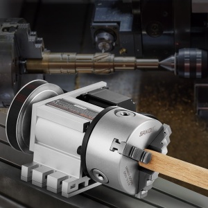 Dispozitiv CNC VEVOR BS4-KP100-57 cu Futter K11-100mm, 4 Axe, Nema23 - Img 8
