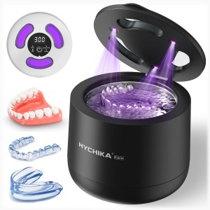 Dispozitiv de curatare cu ultrasunete HYCHIKA, 200 ml, 45 kHz, negru