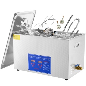 Dispozitiv de Curatare cu Ultrasunete VEVOR 30 L, 600 W, din Otel Inoxidabil