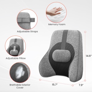 Dispozitiv de Masaj pentru Spate COMFIER, Ergonomic, cu Functie de Incalzire, 4 Noduri Shiatsu - Img 9