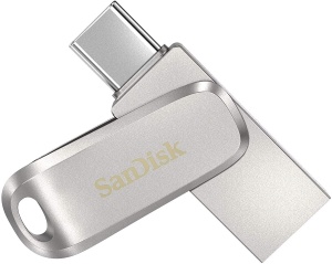 Dispozitiv de Stocare SanDisk Ultra Dual Drive Luxe 1TB, USB Type-C si Type-A, Metal