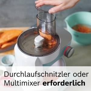 Dispozitiv pentru taiere cartofi Bosch MUZ45KP1, otel inoxidabil, compatibil cu MUM4 si MUM2 - Img 2