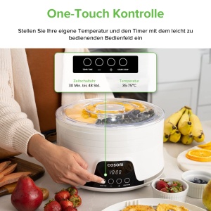 Dorrautomat Cosori, 5 Tava, 350W, Alb, BPA-free - Img 3