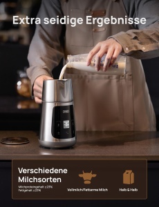 Dreo Milchaufschaumer Electric 450ml Functie All-in-1 LED Display - Img 6