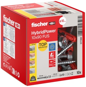 Dublu Fischer HybridPower 10 x 90, rezistenta mare, montaj simplu, universal