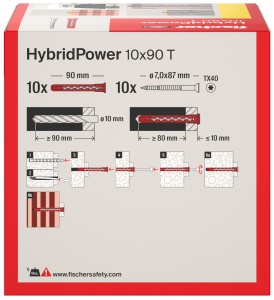 Dulap cu hibrid Fischer HybridPower 10 x 90, rezistenta ridicata, montaj simplu - Img 3