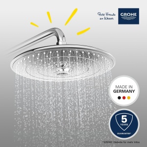 Dus cu apa economica GROHE Vitalio Joy 260, 3 tipuri de jet, crom - Img 3