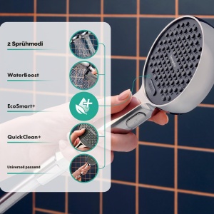 Dus cu dusul hansgrohe Activera Select S, 3 lmin, crom, 2 tipuri de jeturi - Img 2