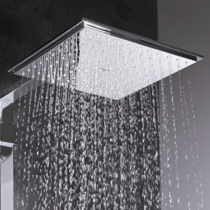 Dus cu efect de ploaie GROHE Euphoria Cube 152, crom, 152x152 mm, tehnologie EcoJoy - Img 2
