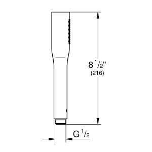 Dus de mana GROHE Euphoria Cosmopolitan Stick (cu economie de apa, 1 tip spray, durabil), crom, 27400000 - Img 2