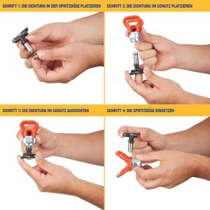 Duzie de schimb Graco 243281 RAC 5, 5 bucati, pentru spray airless - Img 2