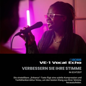 Efecte vocale BOSS VE-1 cu 7 tipuri de efecte, alimentare baterie sau retea, culoare albastra - Img 5
