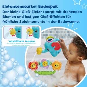 Elefant de Baie VTech cu Suport pentru Perete si Efecte Rotative - Img 2