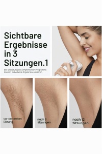 Epilator Braun Silk-expert Pro 3, semi-definitiv, albsilver, 2 capete - Img 3