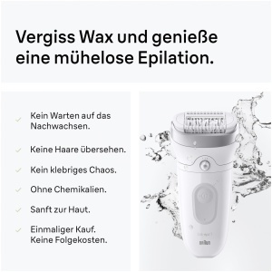 Epilator Braun Silkepil 7, 7-011, Argintiu, Wet Dry, MicroGrip - Img 5