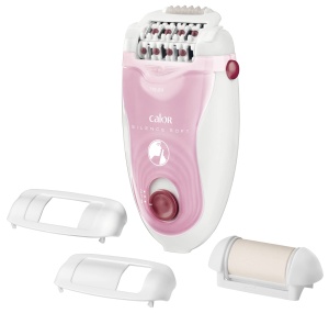Epilator Calor Silence Soft 24 pensete, 4.8 W, roz si alb
