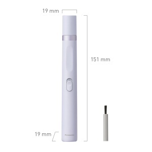 Epilator pentru sprancene si fata Panasonic ES-EF10, LED, compact, mov - Img 8