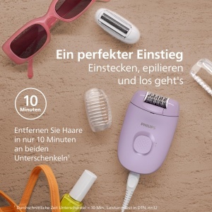 Epilator Philips Series 2000 BRE23700 Epilare si Ras Cablu Set Complet - Img 6