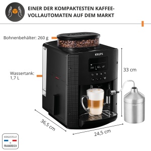Espressor automat Krups Essential EA816031 Negru Functie 2 cesti Display LCD - Img 2