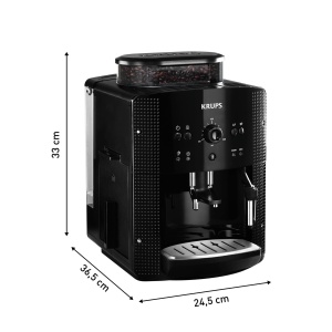 Espressor automat Krups YY8125FD rasnita de cafea pentru boabe cu presiune manuala (15 bari, bagheta de abur) negru - Img 9