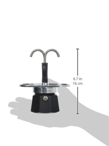 Espressor Bialetti Mini Express Kandisky 2 cesti 90 ml Negru Aluminiu - Img 3