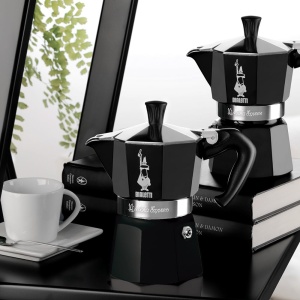 Espressor Bialetti Moka Express Color 6 Tasse Negru Aluminiu - Img 2