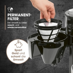 Espressor cafea Barista cu rasnita ajustabila, 10 cesti, inox - Img 6