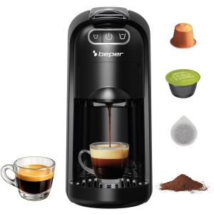 Espressor cafea Beper Amata 4-in-1, 1400 W, 700 ml, 20 Bar